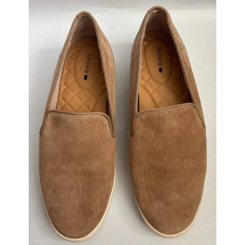 BIRDIES Swift Slip-on Sneaker In Shell Suede Size 7
